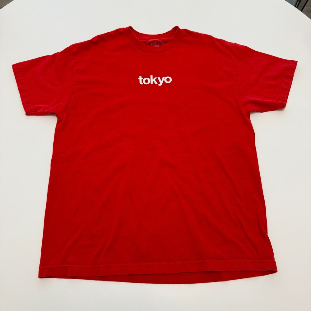 Anti Social Social Club Tokyo Red Cotton T-Shirt Mens XL